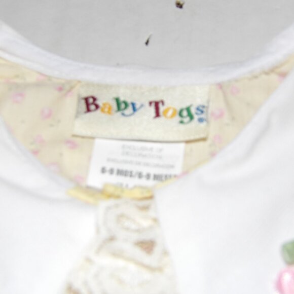Vintage Baby Girl 6-9 Month One Piece Cottage Core Floral Romper BT Kids - Picture 5 of 5
